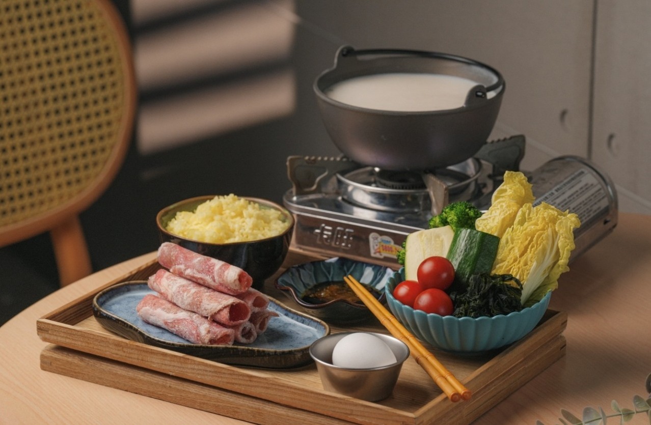 日式雞白湯牛肉鍋